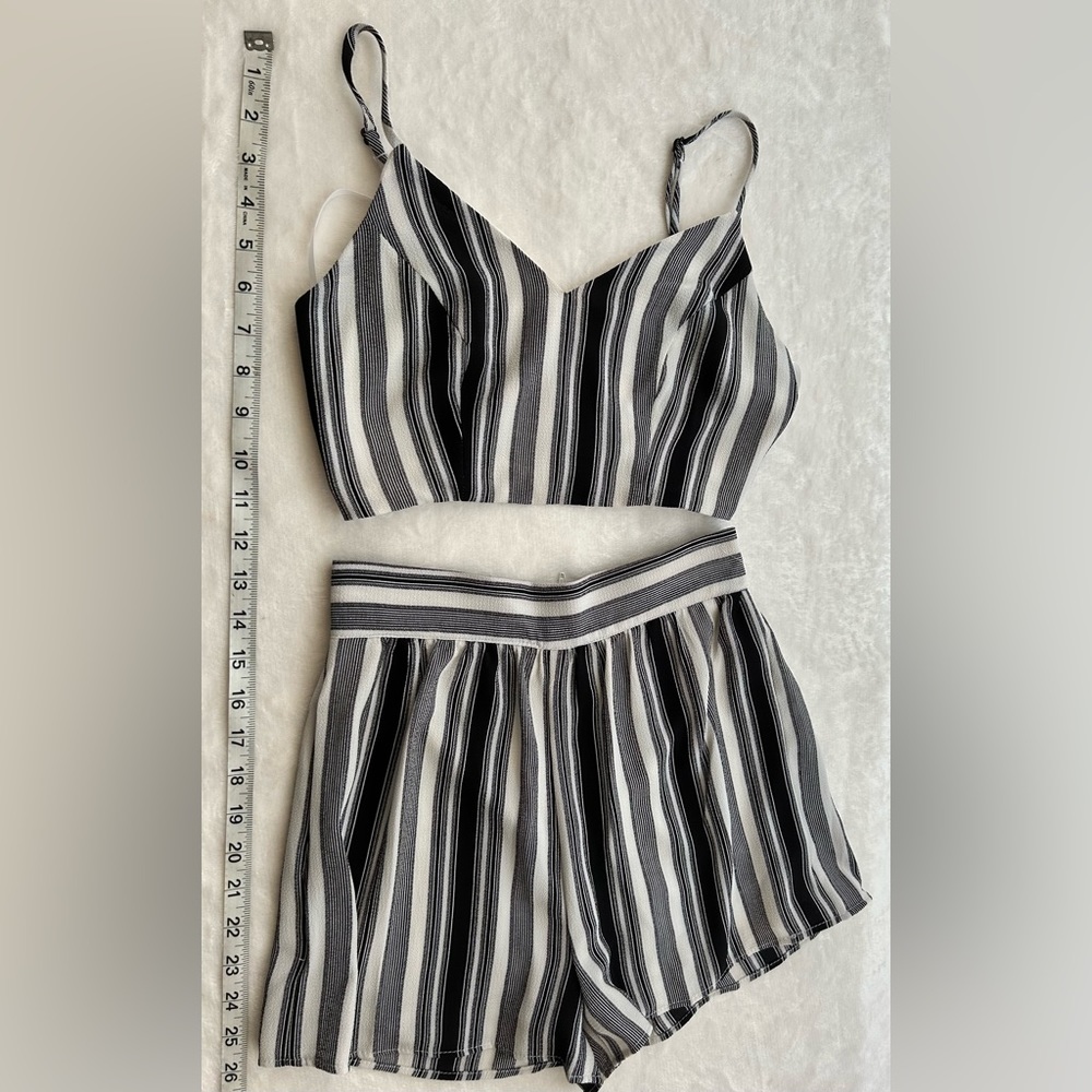 Matching Set- Size XS- black and white